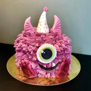 Kindergeburtstagstorte „Monster“ mit lustigem Fantasie-Design – handgefertigt von Cake Artist Berlin